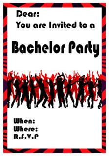 Bucks / bachelor party invites